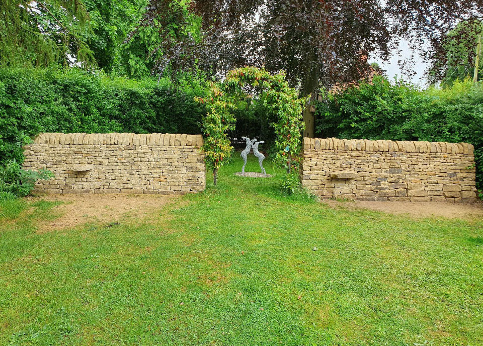Dry stone wall example